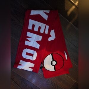 Red Pokémon Scarf with Pokéball Design, One Size Fits Most (Adults Or Kids)